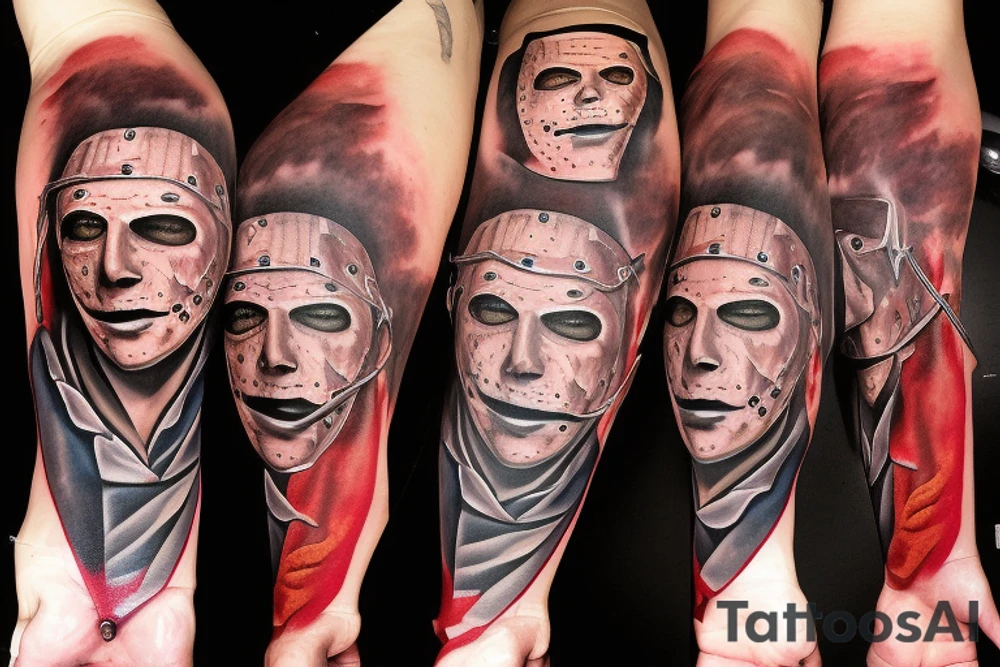 Jason Vorheas, Michael Myers, leather face, Freddy tattoo idea