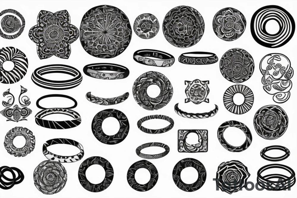 aegishalmur circled by a ring with an original pattern tattoo idea aegishalmur circled by a ring with an original pattern tattoo idea