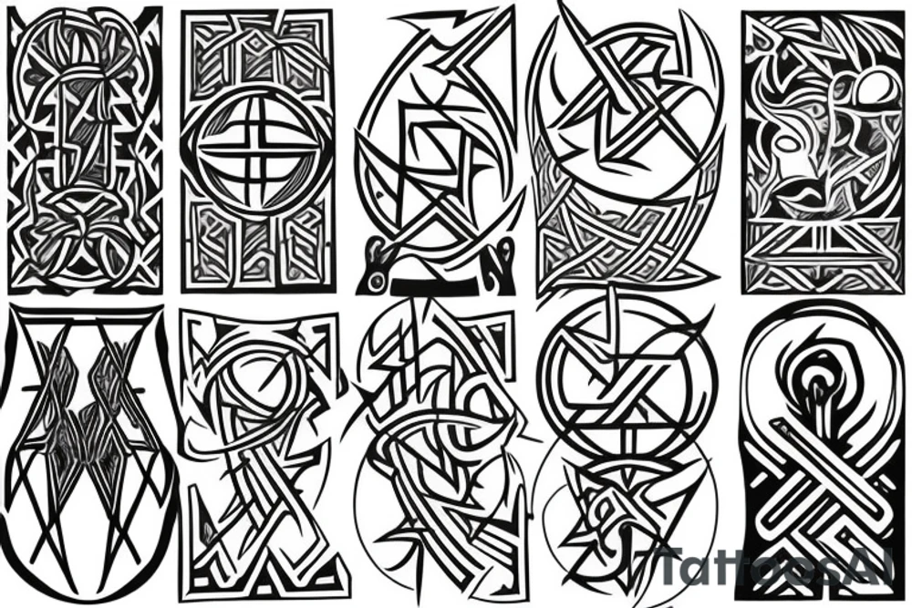 Ægishjálmur sigil tattoo idea