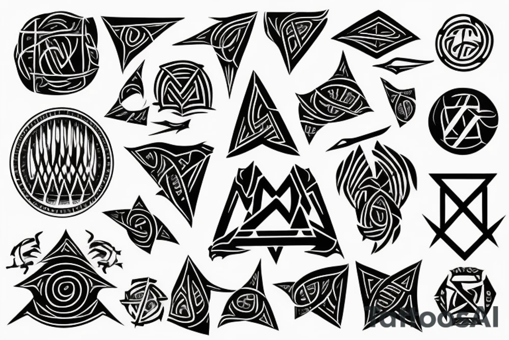 Ægishjálmur sigil tattoo idea