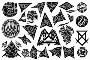 Ægishjálmur sigil tattoo idea