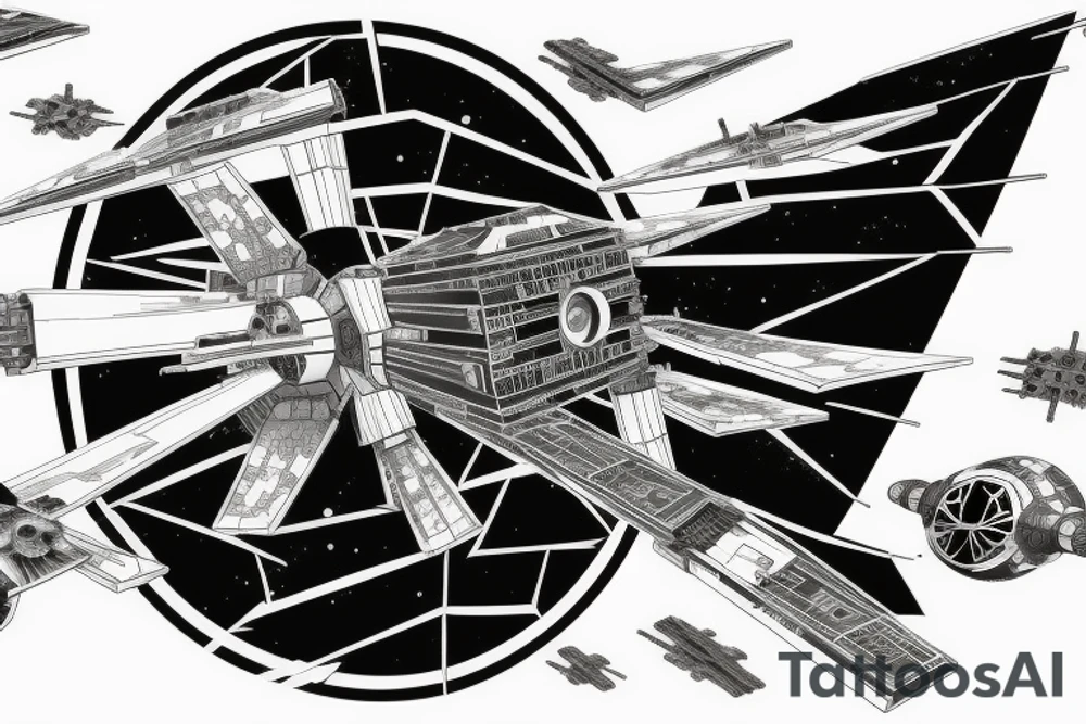tie fighter chasing an x wing star wars tattoo idea tie fighter chasing an x wing star wars tattoo idea