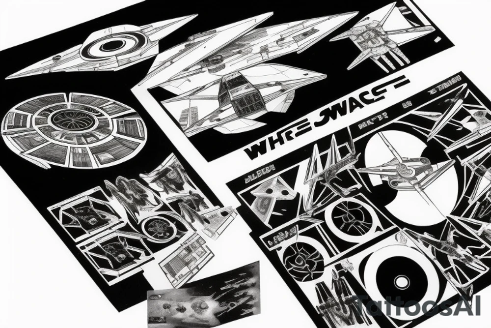 tie fighter chasing an x wing star wars tattoo idea tie fighter chasing an x wing star wars tattoo idea