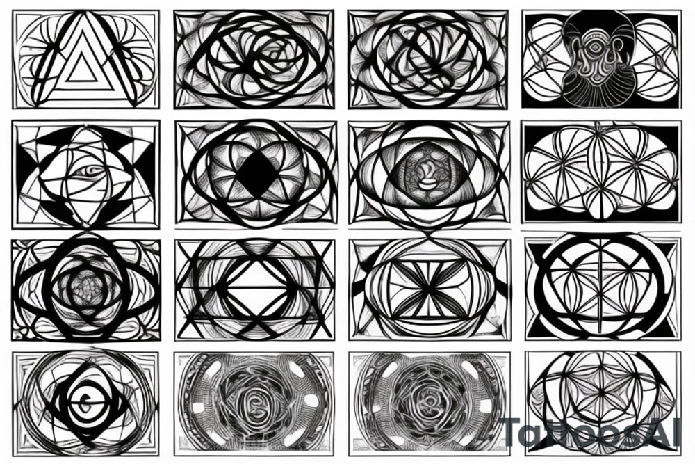 sacred geometry tattoo idea