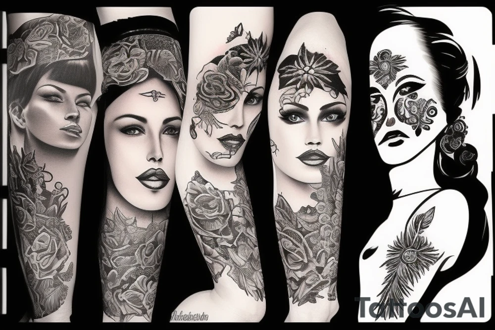 Chicano lady tattoo idea