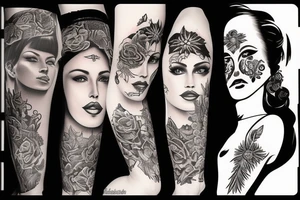 Chicano lady tattoo idea