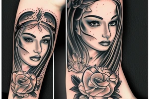 Chicano girl tattoo idea