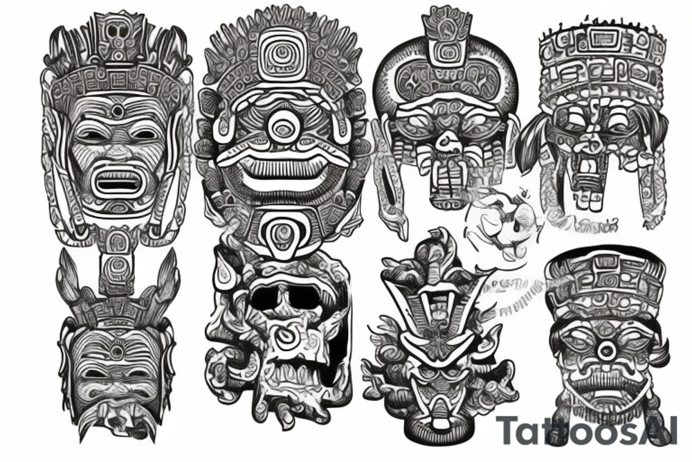 mayan culture tattoo idea