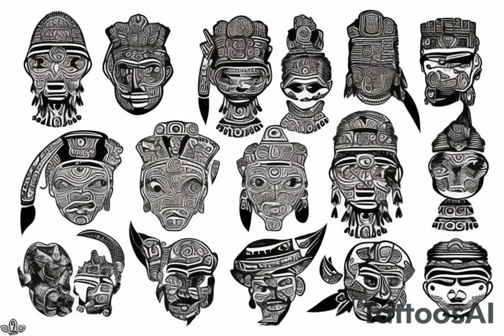 mayan culture tattoo idea