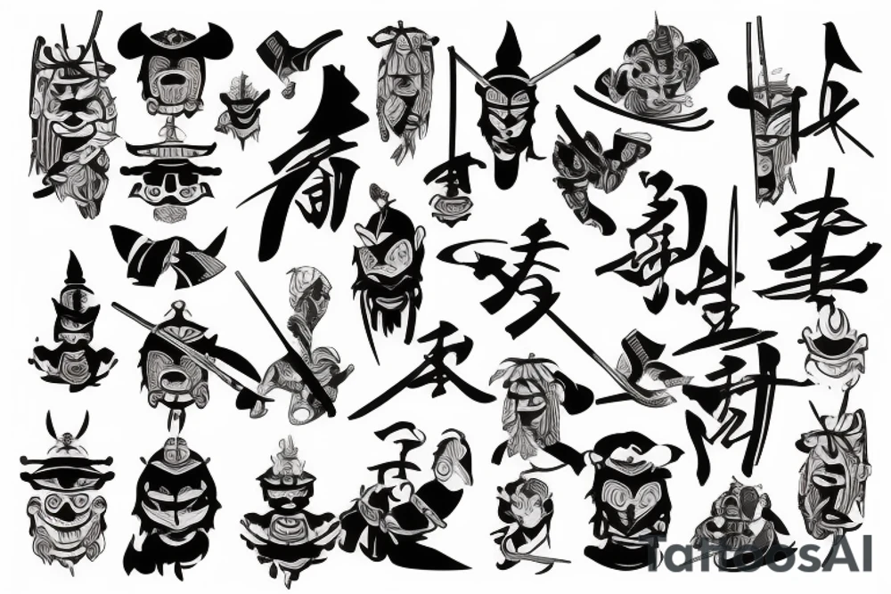 Samurai tattoo idea