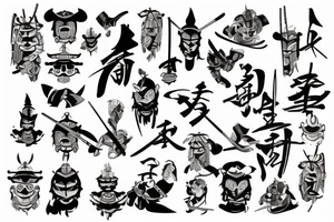 Samurai tattoo idea