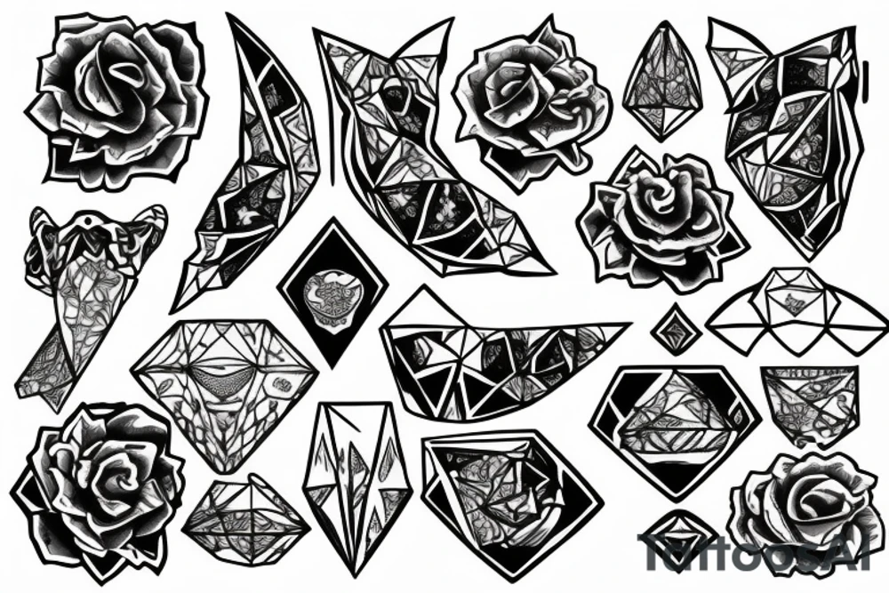 Diamond tattoo idea