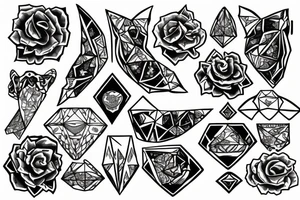Diamond tattoo idea