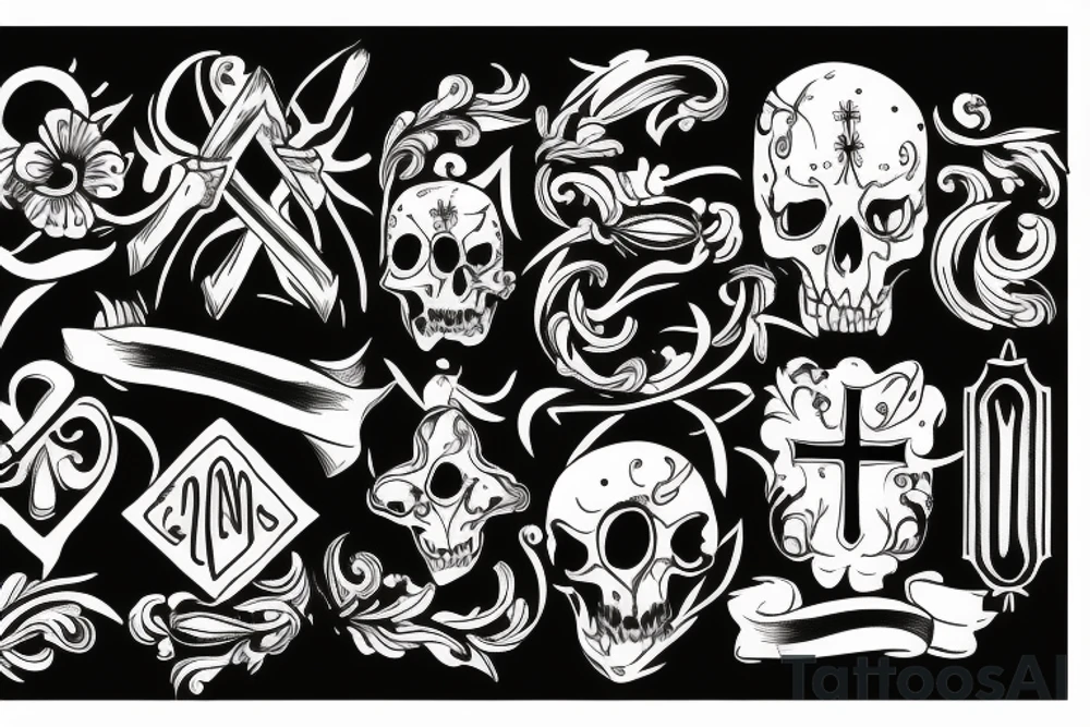 Reversed cross tattoo idea