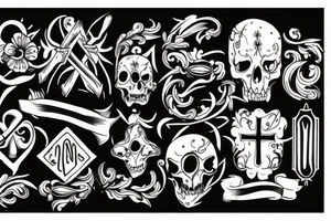 Reversed cross tattoo idea