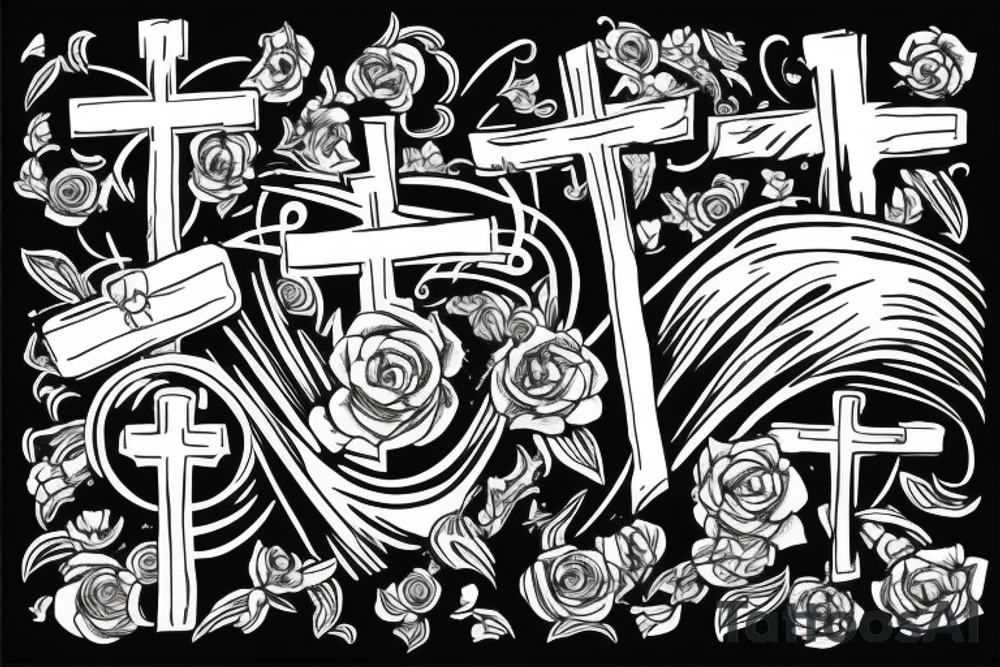Reversed cross tattoo idea