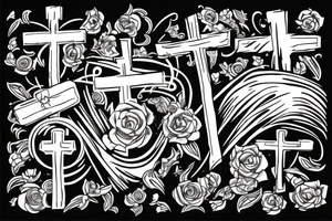 Reversed cross tattoo idea