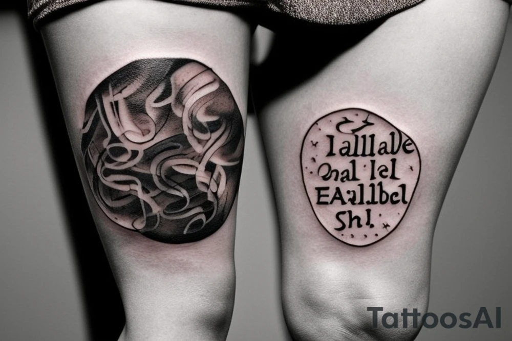 Calligraphy tattoo with the quote “Is God willing to prevent evil, but not able? Then he is not omnipotent. 
Is he able, but not willing? Then he is malevolent. 
Is he both able and willing? Then whence cometh evil? 
Is he neither able nor willing? Then why call him God?” tattoo idea