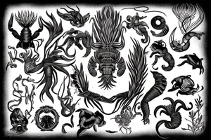 Scorpio zodiac with A and Y tattoo idea