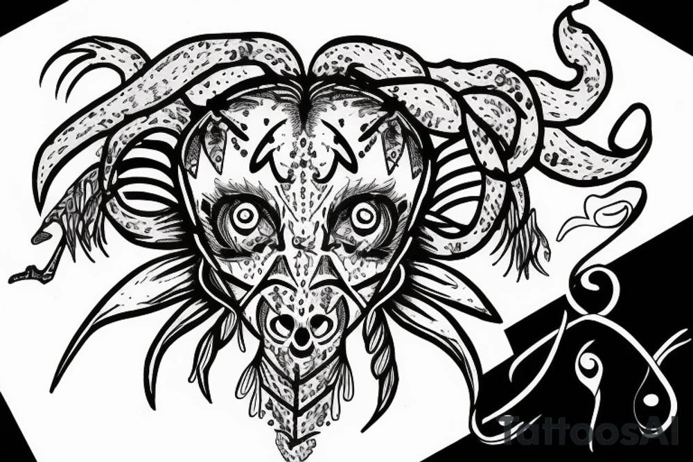 Scorpio zodiac with A and Y tattoo idea