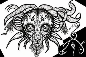 Scorpio zodiac with A and Y tattoo idea