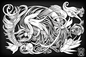 Scorpio zodiac with A and Y tattoo idea