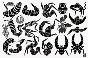 Y with a scorpion tail tattoo idea