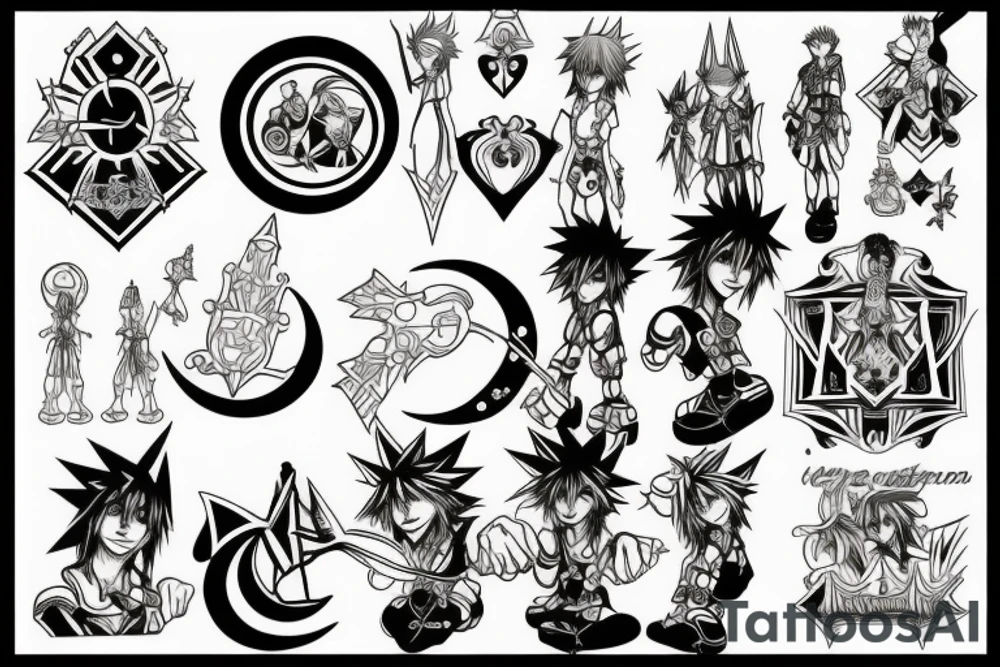 kingdom hearts moon tattoo idea