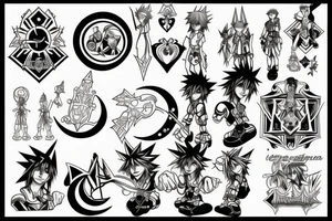 kingdom hearts moon tattoo idea