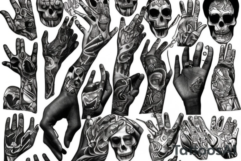 Hands christian tattoo idea