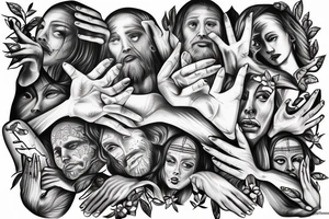 Hands christ blessed tattoo idea