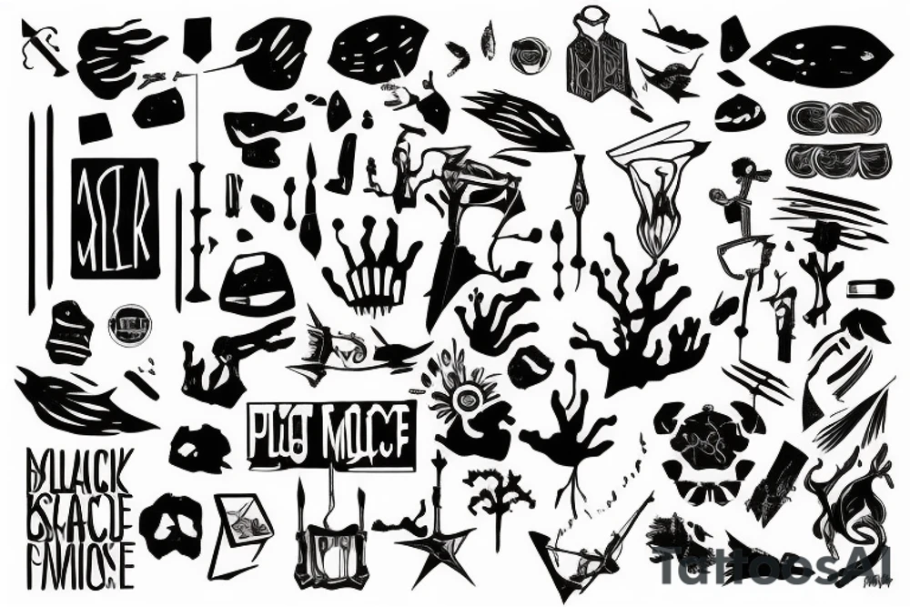 A black mile to the surface tattoo idea