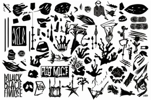 A black mile to the surface tattoo idea