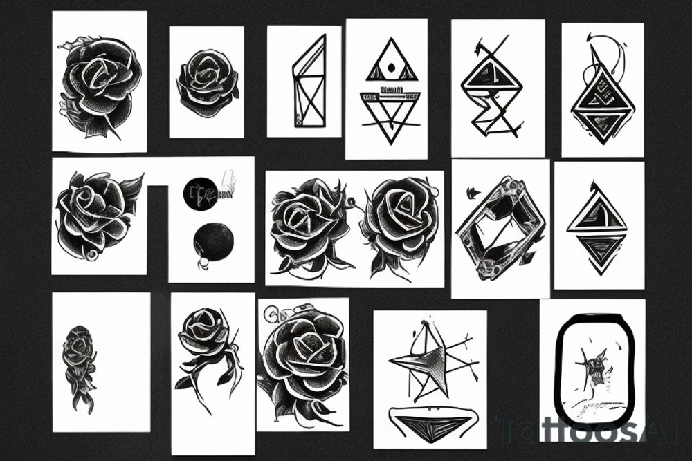 A black mile to the surface tattoo idea
