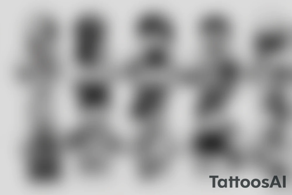 A headless lego man, holding a rose, saying, losing my mind over you tattoo idea