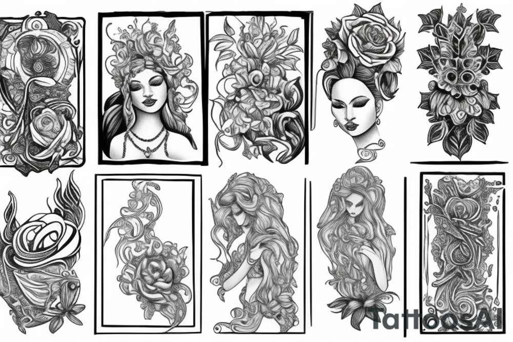 Divine feminine tattoo idea