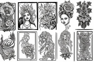 Divine feminine tattoo idea