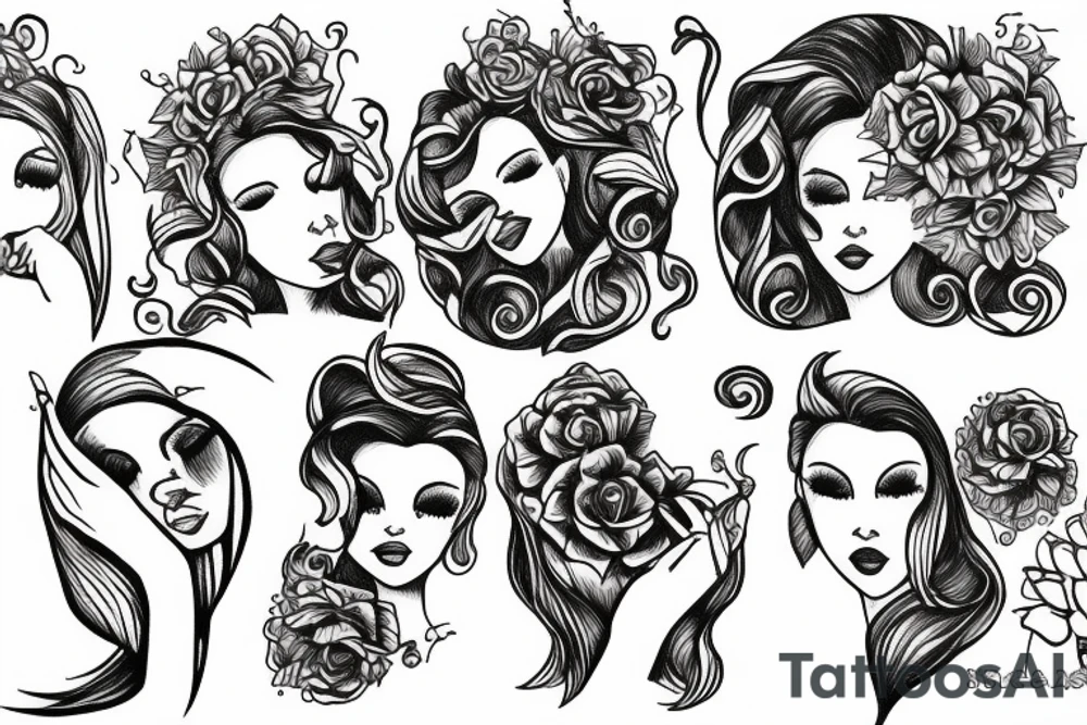 Divine feminine tattoo idea