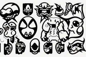 Video Games Pac Man tattoo idea