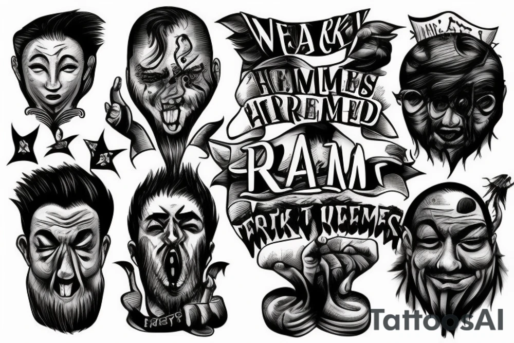 Weak men create hard times tattoo idea