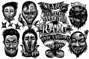 Weak men create hard times tattoo idea