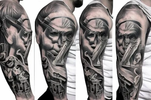 Weak men create hard times tattoo idea