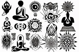 You finally find inner peace tattoo idea