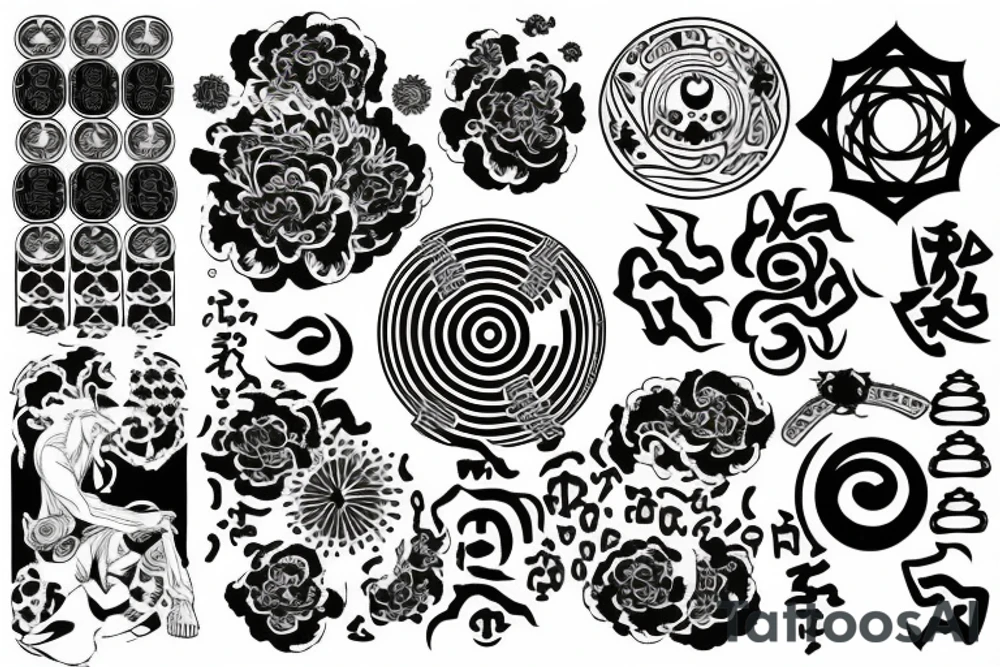 Chakra with Japanese tattoo idea