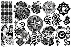 Chakra with Japanese tattoo idea