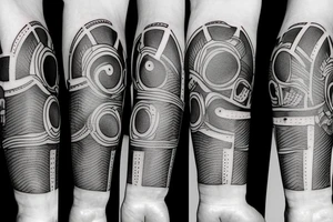 basic fixed gear bike tattoo idea