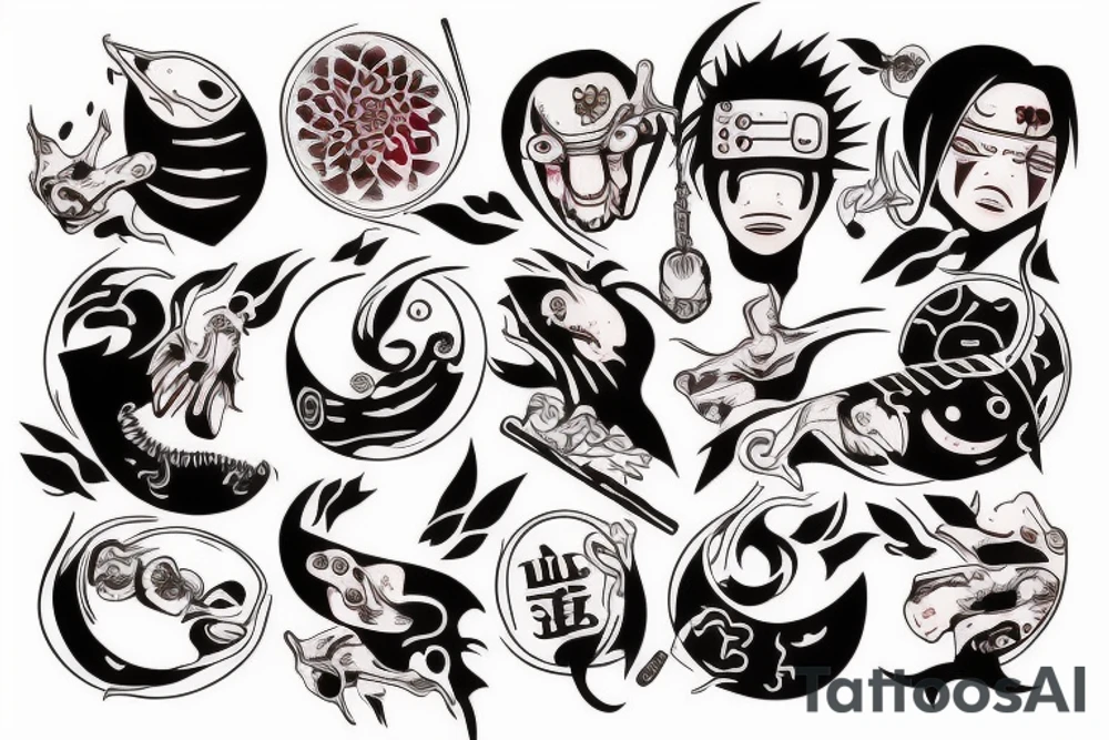 obito uschiha tattoo idea