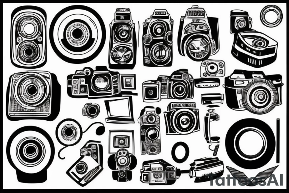 vx-1000 camera tattoo idea