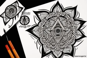 sharingan symmetrical tattoo idea