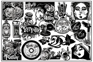A tattoo based on the album The Musical Stylings of Henry Riddell tattoo idea